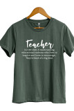Teacher Definition Print Short Sleeve Graphic Tee Unishe Wholesale