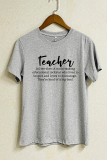 Teacher Definition Print Short Sleeve Graphic Tee Unishe Wholesale