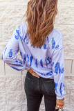Tie-dyed Print Long Sleeve Sweatshirt
