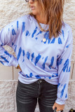 Tie-dyed Print Long Sleeve Sweatshirt