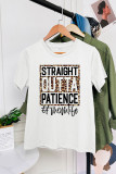 Leopard Straight Outta Patience Mom Short Sleeve Graphic Tee Unishe Wholesale