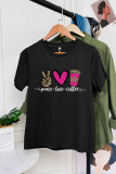 Peace Love Coffee Short Sleeve Graphic Tee Unishe Wholesale