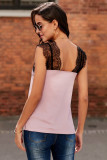 Pink One More Night Lace Cami Tank