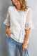 White Swiss Dot Tie Blouse