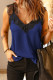 Blue One More Night Lace Cami Tank