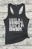 Save A Morse Ride A Cowboy Sleeveless Tank Top Unishe Wholesale