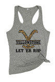Yellowstone Print Sleeveless Tank Top Unishe Wholesale