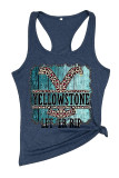 Yellowstone Print Sleeveless Tank Top Unishe Wholesale