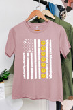 Pinkleball American Flag Short Sleeve Graphic Tee Unishe Wholesale 