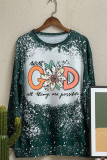 God Christian/With God All Things are Possible Long Sleeves Top Women Unishe Wholesale