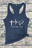 Faith & Hope & Love Sleeveless Tank Top Unishe Wholesale
