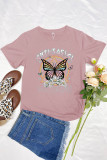 Retro Anti Social Butterfly Short Sleeve Graphic Tee Unishe Wholesale