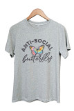 Anti- Social Butterfly Short Sleeve Graphic Tee Unishe Wholesale