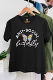 Anti- Social Butterfly Short Sleeve Graphic Tee Unishe Wholesale