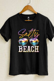 Salty Beach Sunglasses Short Sleeve Graphic Tee Unishe Wholesale