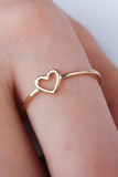Simple Hollow out Heart Ring Unishe Wholesale MOQ 5pcs