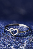 Simple Hollow out Heart Ring Unishe Wholesale MOQ 5pcs