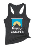 Happy Camper Printed Sleeveless Tank Top Unishe Wholesale
