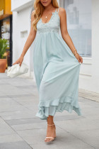 Lace Boho Ruffle Maxi Dress Unishe Wholesale