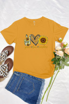 Peace Love Sunshine Short Sleeve Graphic Tee Unishe Wholesale