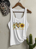 Peace Love Sunshine Sleeveless Tank Top Unishe Wholesale