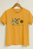 Peace Love Sunshine Short Sleeve Graphic Tee Unishe Wholesale