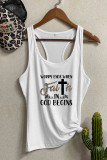 Worry Ends When Faith In God Begins Printed Sleeveless Tank Top Unishe Wholesale