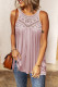 Pink Crochet Lace Tank Top
