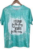 I Stand for the Flag and Kneel for the Cross O-neck Short Sleeve Top Women UNISHE Wholesale