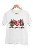 Peace Love Pitbull Short Sleeve Graphic Tee Unishe Wholesale