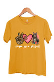 Peace Love Pitbull Short Sleeve Graphic Tee Unishe Wholesale
