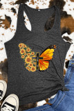Butterfly Cross Print Sleeveless Tank Top Unishe Wholesale