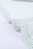 Gray Plus Size Camo Sleeve Striped Tee