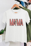 Retro Rocker Mom Print Short Sleeve Graphic Tee Unishe Wholesale