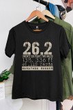 26.2 Miles Shirt Boston Marathon Short Sleeve Graphic Tee Unishe Wholesale