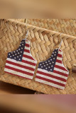 America Print Eardrop Earrings Unishe Wholesale MOQ 5pcs