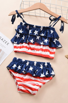 Baby American Flag Print Bikini Set Unishe Wholesale