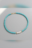 Blue Beading Pear Necklace Unishe Wholesale MOQ 5pcs
