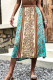 Boho Contrast Color High Waist Skirt Unishe Wholesale