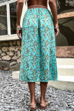 Boho Contrast Color High Waist Skirt Unishe Wholesale