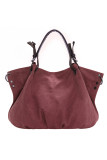 Canvas Bag With PU Leather Buckle Hand Bag Unishe Wholesale MOQ3PCS