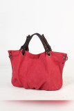 Canvas Bag With PU Leather Buckle Hand Bag Unishe Wholesale MOQ3PCS