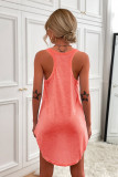 Solid Color U Neck Sleeveless Dress Unishe Wholesale