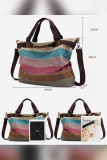 Contrasting Color Tote Canvas Large Hand Bag Diagonal Bag Unishe Wholesale MOQ3PCS