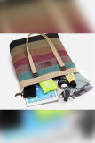 Retro Contrast Tote Canvas Large Hand Bag Unishe Wholesale MOQ3PCS