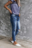 Vintage Ripped Straight Pants Jeans Unishe Wholesale