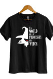 Spooky Witch Short Sleeve Graphic Tee Unishe Wholesale