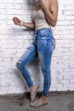 Vintage Ripped Washed Pencil Jeans Unishe Wholesale