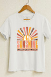 Be The Sunshine Leopard Sun Print Short Sleeve Graphic Tee Unishe Wholesale