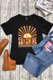 Be The Sunshine Leopard Sun Print Short Sleeve Graphic Tee Unishe Wholesale